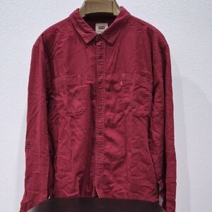 Levi's Men's Burgundy Shirt Jacket